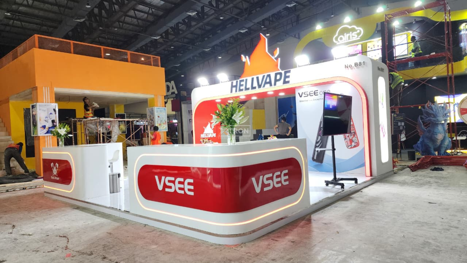 Booth Container Minimalis